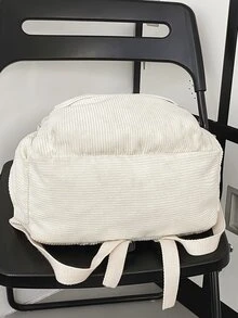 Ba lô Nữ màu trơn Có thể điều chỉnh được Mát mẻ - trắng - Xem 8