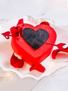 10pcs Heart & Arrow Design Cake Topper - Red - View 3