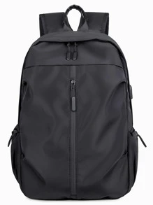 Balo du lịch mới dung tích lớn chống trộm thời trang có thể điều chỉnh với USB Túi đi học Túi đựng máy tính xách tay Ba lô đeo vai Túi du lịch Túi thể thao Túi đi học Đồ dùng học tập cho trường học Kinh doanh ngoài trời Đi bộ đường dài Du lịch Cắm trại Thể thao Nylon Ba lô du lịch tối giản Quà tặng nam Quà tặng ngoài trời cho bố Quà tặng cho cha Quà tặng cho nam Quà tặng ngày lễ tình nhân - màu đen - Xem 1