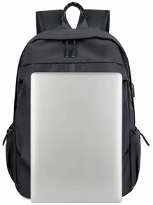 Balo du lịch mới dung tích lớn chống trộm thời trang có thể điều chỉnh với USB Túi đi học Túi đựng máy tính xách tay Ba lô đeo vai Túi du lịch Túi thể thao Túi đi học Đồ dùng học tập cho trường học Kinh doanh ngoài trời Đi bộ đường dài Du lịch Cắm trại Thể thao Nylon Ba lô du lịch tối giản Quà tặng nam Quà tặng ngoài trời cho bố Quà tặng cho cha Quà tặng cho nam Quà tặng ngày lễ tình nhân - màu đen - Xem 3