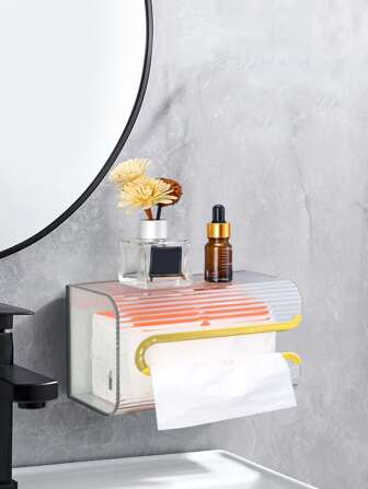 1pc Multifunctional Paper Box With Luxury Style Bathroom Decor Fall Decor