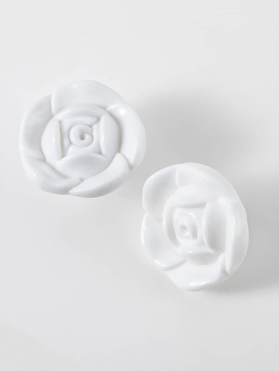 مقبض درج بتصميم زهرة 2 قطع