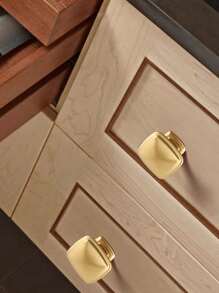 1pc Aluminum Alloy Drawer Handle - Gold - View 1