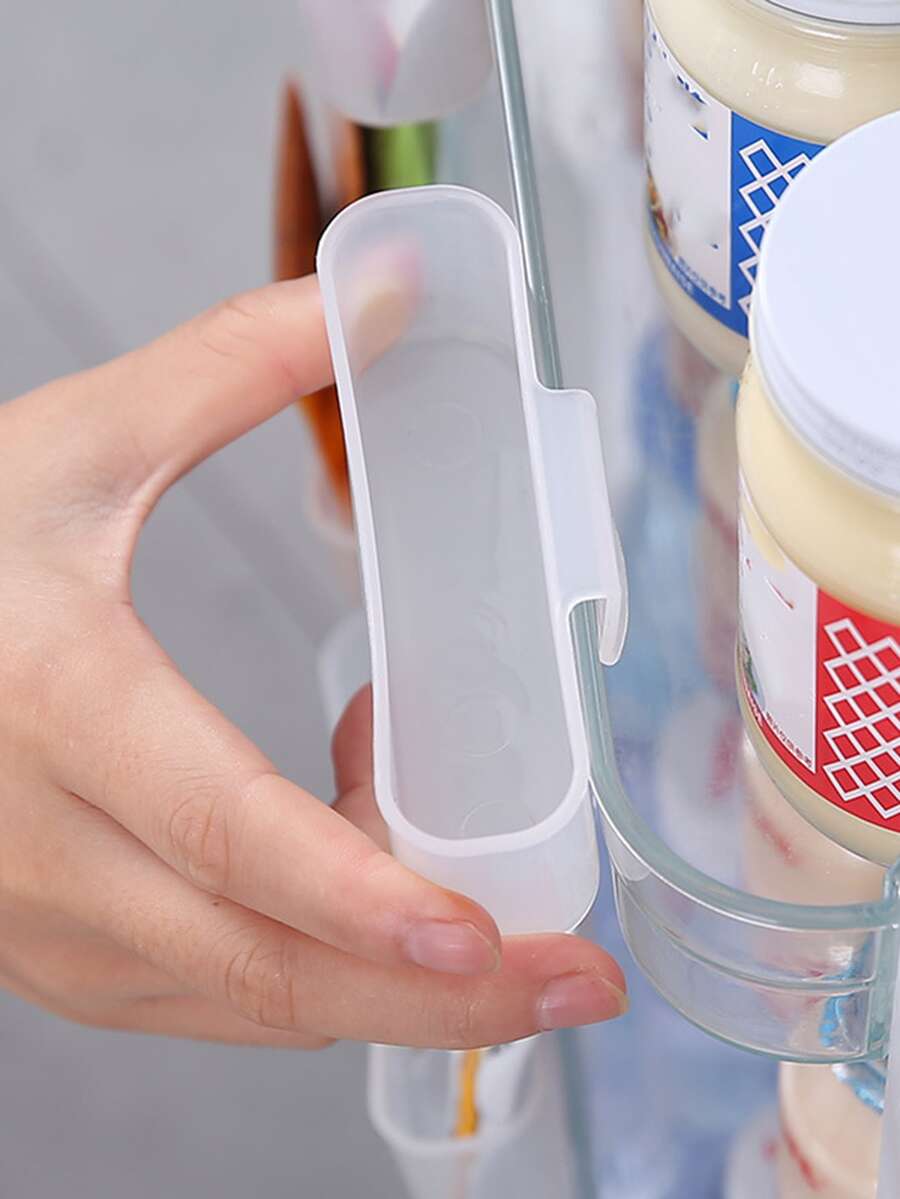 2pcs Refrigerator Hanging Storage Box - Clear - View 1