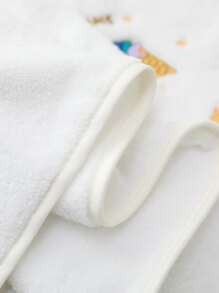 Letter & Ice Cream Embroidered Bath Towel - Multicolor - View 5