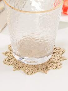 1 Bông Tuyết Rỗng Nhựa PVC Bronzing Coaster, Bàn Cho Bàn Cà Phê Bộ Đồ Ăn Cốc Miếng Lót Trang Trí Phụ Kiện Nhà Bếp - Nhiều màu - Xem 3