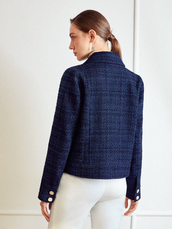 MOTF PREMIUM TWEED BOXY OVERCOAT SHEIN UK