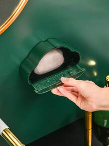 1pc Cloud Design Soap Dish - Dark Green - View 5