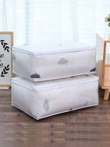 1pc Waterproof Quilt Storage Bag - White - View 1