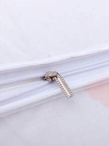 1pc Waterproof Quilt Storage Bag - White - View 3