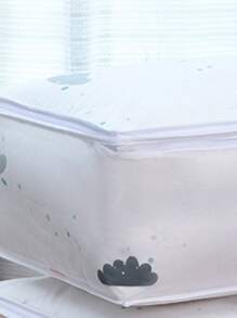 1pc Waterproof Quilt Storage Bag - White - View 4