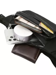 Zip Front Fanny Pack, Preppy Bum Bag For The First Day Of School