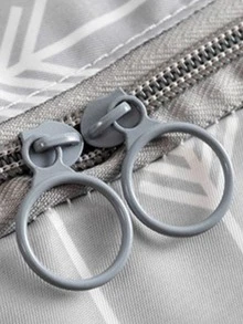 1pc Arrow Print Foldable Quilt Storage Bag - Blue - View 3