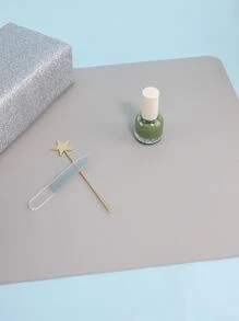 1pc Gray Nail Art Hand Pillow & Manicure Table Mat, PU And Washable Foldable Nail Polish Hand Holder Arm Wrist Rest Cushion For Nail Trainer Nail Care Nail Salon Tools,Nail Supplies,Nail Tools,Nail Art Tools,Back To School,Nails,Nail Tools For Press On Nails