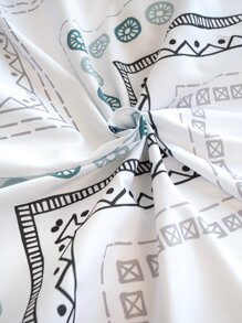 3入組/套鑽石形狀滌綸印花被套套裝 - 彩色 - 查看 3