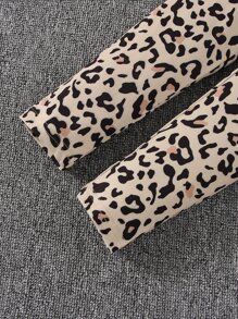 Toddler Girls Figure And Letter Graphic Pullover & Leopard Print Leggings