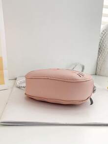 迷你卡通貓兒童斜背包、幼兒、學齡前兒童、零錢包、單肩包