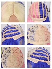 長款卷人造假髮 - 彩色 - 查看 4