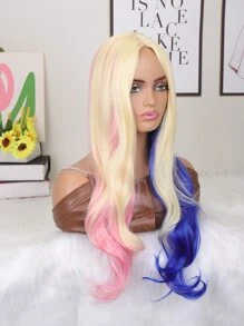 長款卷人造假髮 - 彩色 - 查看 6