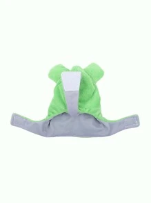 1pc Cartoon Frog Design Pet Costume, Cosplay Outfit Warm Funny Frog Shaped Birds Clothes Halloween Halloween Costumes - Mint Green - View 5