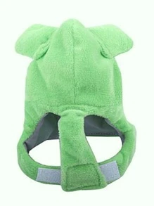 1pc Cartoon Frog Design Pet Costume, Cosplay Outfit Warm Funny Frog Shaped Birds Clothes Halloween Halloween Costumes - Mint Green - View 7