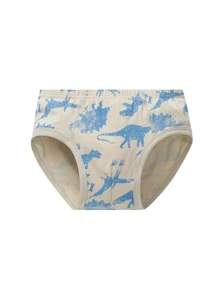 Chicos 4 piezas Calzoncillos tiburón & con estampado de árbol de coco - Multicolor - Ver 5