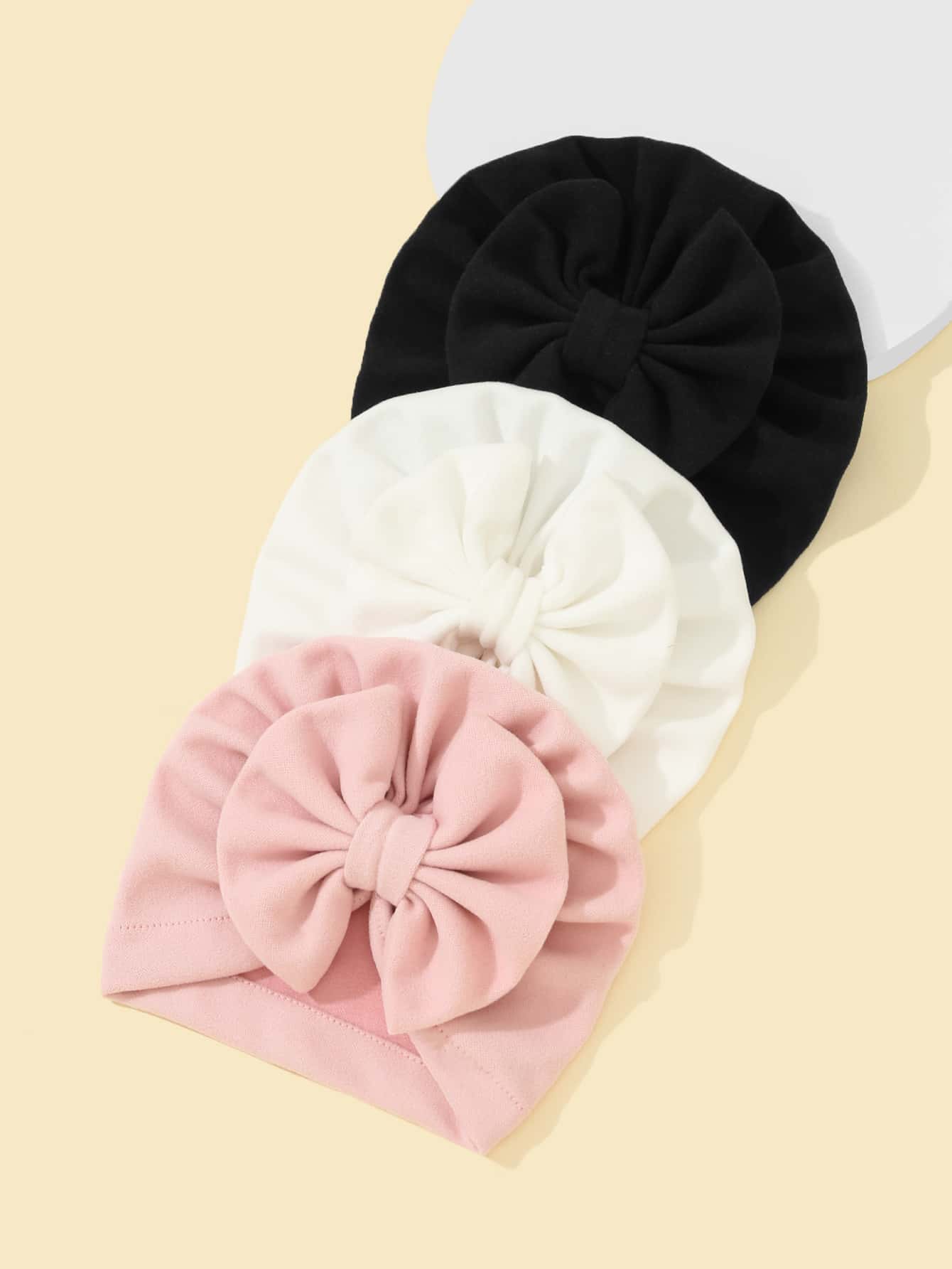 3pcs Baby Bow Decor Hat - Multicolor - View 1