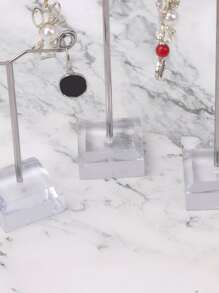 1 Set/5 set de soporte para pendientes de tres piezas al revés