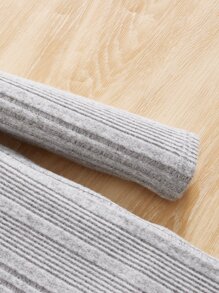 SHEIN Leap Crew 少女用肋織連帽連衣裙