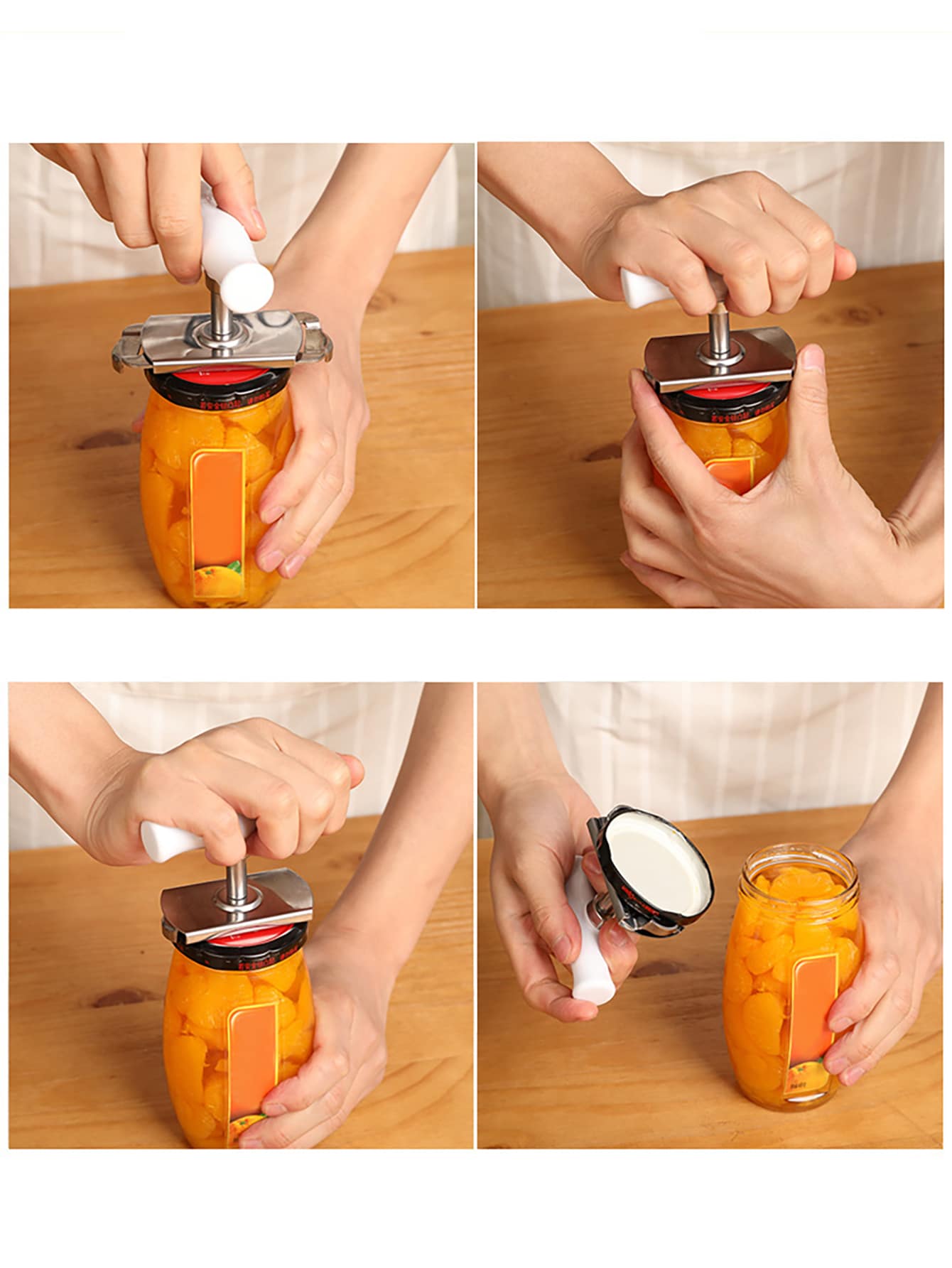 1pc, Can Opener, Stainless Steel Labor-saving Capper, Bottle Cap Opener, Capper