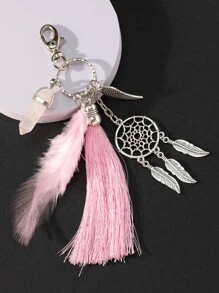 Dreamcatcher & Tua Charm Keychain - Nhiều màu - Xem 3