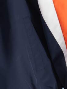 Boys Slogan Graphic Zipper Up Jacket & Pants Set - Multicolor - View 3