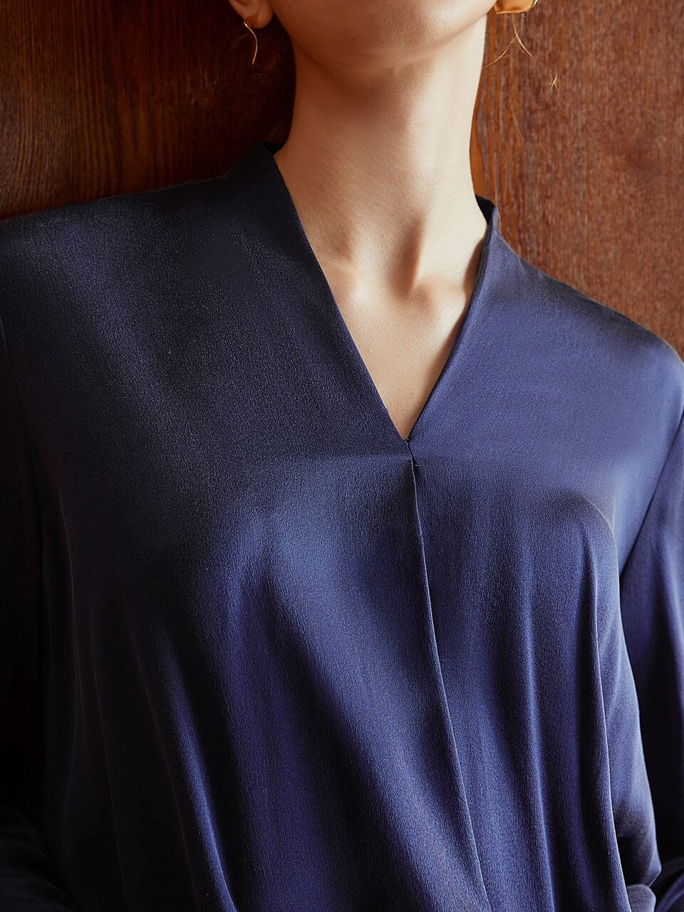 MOTF 100% SILK WRAP TOP