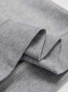 Manfinity LEGND 男士老鷹印花運動衫和腰部抽繩衛褲 - 灰色 - 查看 5