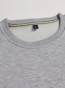 Manfinity LEGND 男士老鷹印花運動衫和腰部抽繩衛褲 - 灰色 - 查看 7