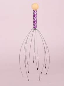 1pc Scalp Massagers, Handheld Head Massage Tingler, Scratcher For Deep Relaxation, Hair Stimulation And Stress Relief,School,Back To School,Travel,Travel Essentials,Home Essentials,Spa,Massage Tool,Massage,Massager,Spa - Purple - View 2