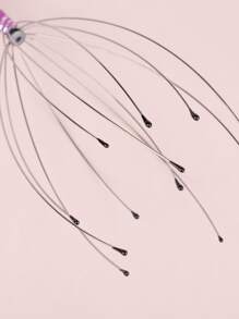 1pc Scalp Massagers, Handheld Head Massage Tingler, Scratcher For Deep Relaxation, Hair Stimulation And Stress Relief,School,Back To School,Travel,Travel Essentials,Home Essentials,Spa,Massage Tool,Massage,Massager,Spa - Purple - View 6