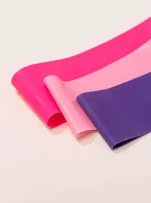 3pcs Rubber Resistance Band Set Gym Accessories - Multicolor - View 3