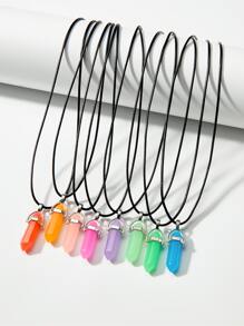 8 dây chuyền quyến rũ hình học phát sáng - Nhiều màu - Xem 1