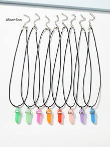 8 dây chuyền quyến rũ hình học phát sáng - Nhiều màu - Xem 4