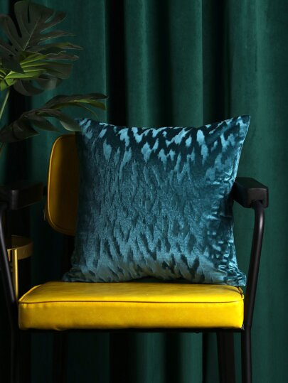 1 pieza Funda de cojín decorativa asimétrica de terciopelo suave (sin relleno)