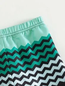 Baby Chevron Print Swim Shorts - Multicolor - View 4