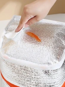 1pc Cartoon Animal Print Random Lunch Bag, Children School Insulated Lunch Box, Lunch Bag - Multicolor - View 5