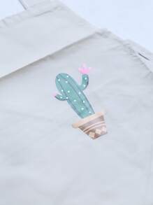 1入組卡通仙人掌彩虹圍裙 - 黑色 - 查看 6