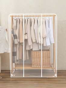 1pc Clear Clothing Cover - Clear - View 2
