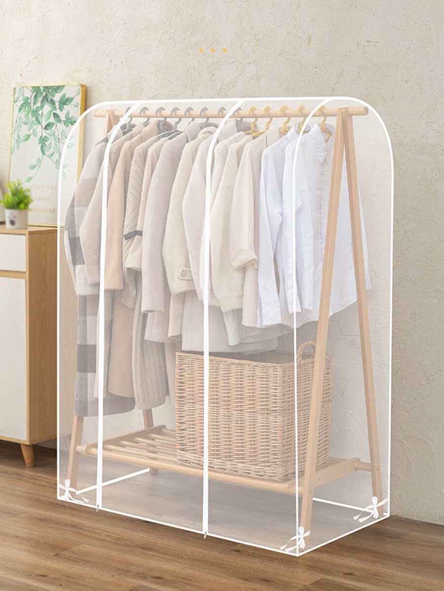 1pc Clear Clothing Cover - Clear - View 1