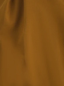 Girls Fold Pleated Detail Button Front Trousers - Brown - View 3