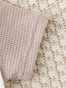 Newborn Baby Colourblock Patched Pocket Bodysuit & Shorts - Multicolor - View 5