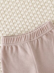 Newborn Baby Colourblock Patched Pocket Bodysuit & Shorts - Multicolor - View 6