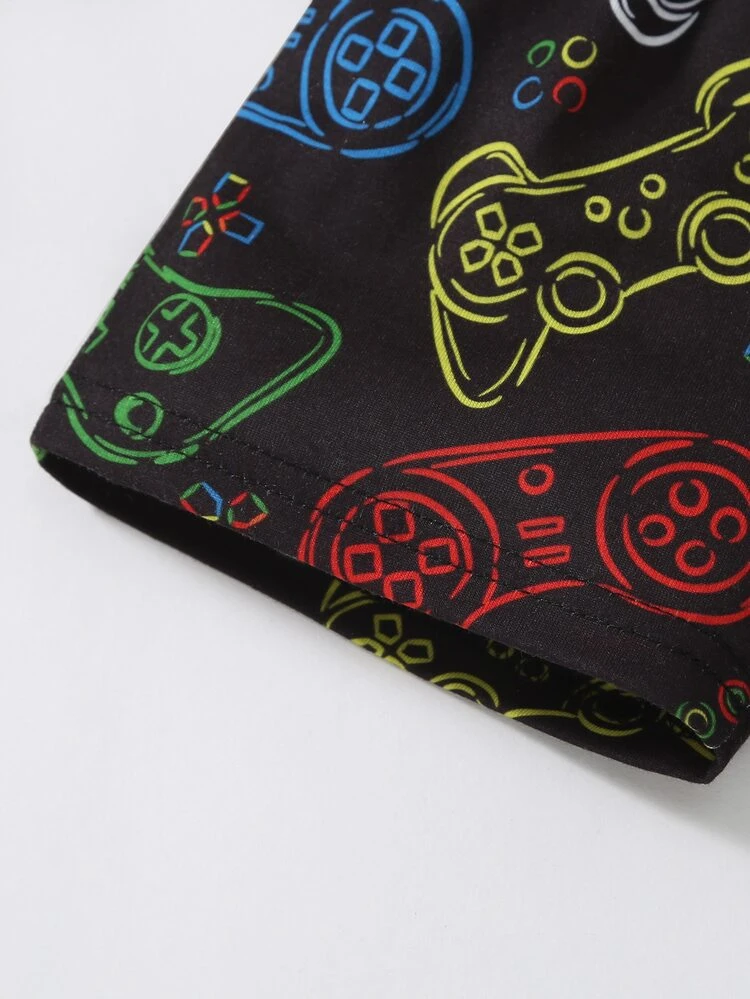 Baby Boy Gamepad Print Tank Top & Shorts